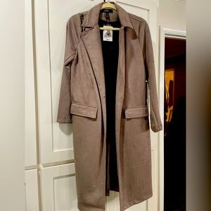 Suede Forever 21 trench coat